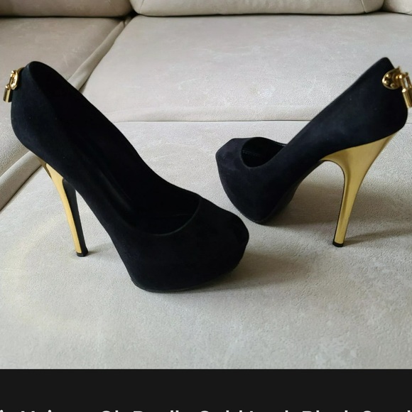 Louis Vuitton Oh Really Black Suede Pumps Heels 37 - Picture 1 of 8